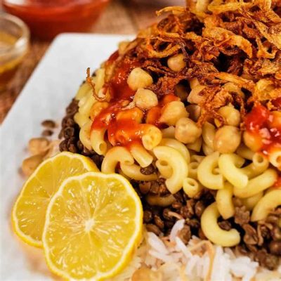  Koshari: Un piatto egiziano di comfort food ricco di spezie e verdure fragranti!